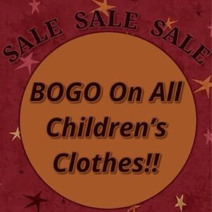 CHILDREN’S CLOTHES SALE